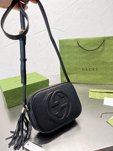 Load image into Gallery viewer, Double Logo Crossbody with Tassle Handbag
