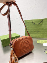 Load image into Gallery viewer, Double Logo Crossbody with Tassle Handbag
