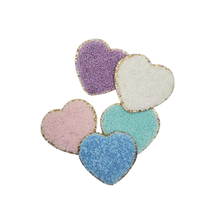 Load image into Gallery viewer, Heart Chenille Patch ~ Pastels
